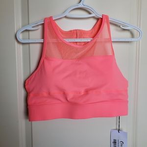 ZYIA All Star Bra, Large, Coral